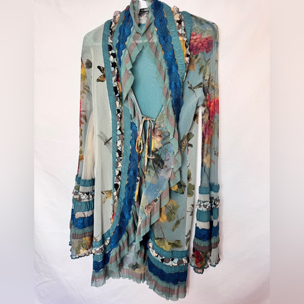 Jean Paul Gaultier Soleil Sheer Vintage Cardigan - Picture 1 of 14